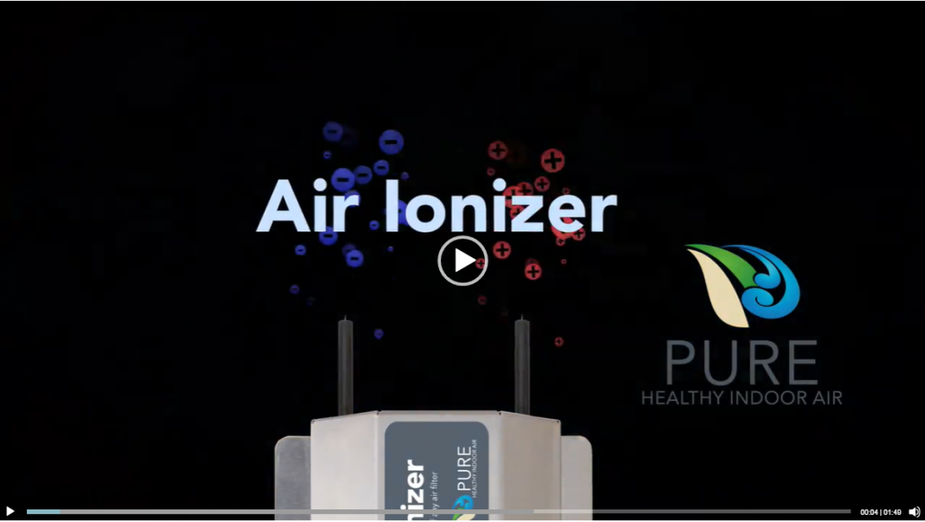 Play video to learn more about the Air Ionizer by Pure Indoor Air